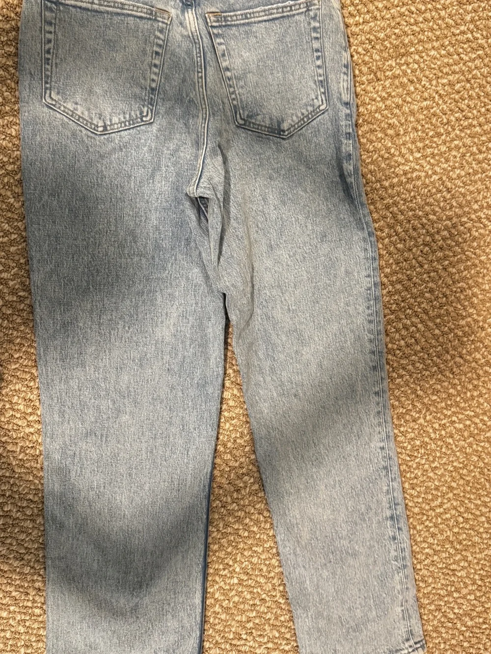NWT: Abercrombie & Fitch Light Blue Straight Leg Jeans, crossover jeans